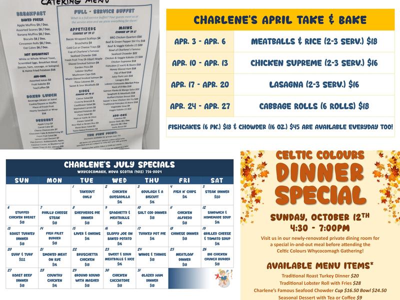Charlene's Family Restaurant Menu