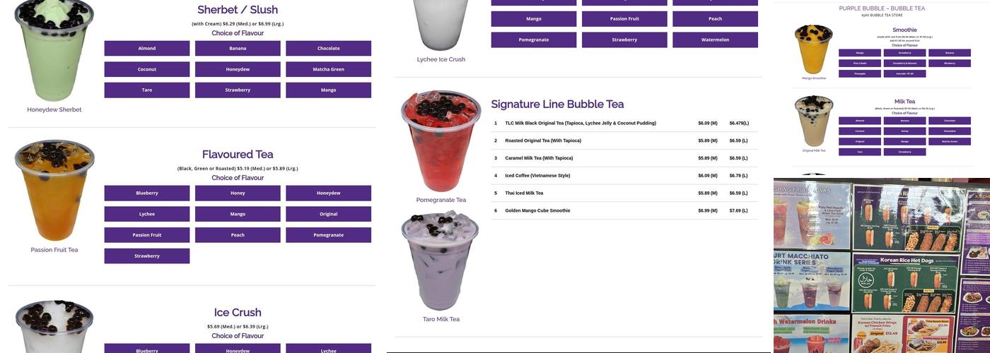 Purple Bubble Menu