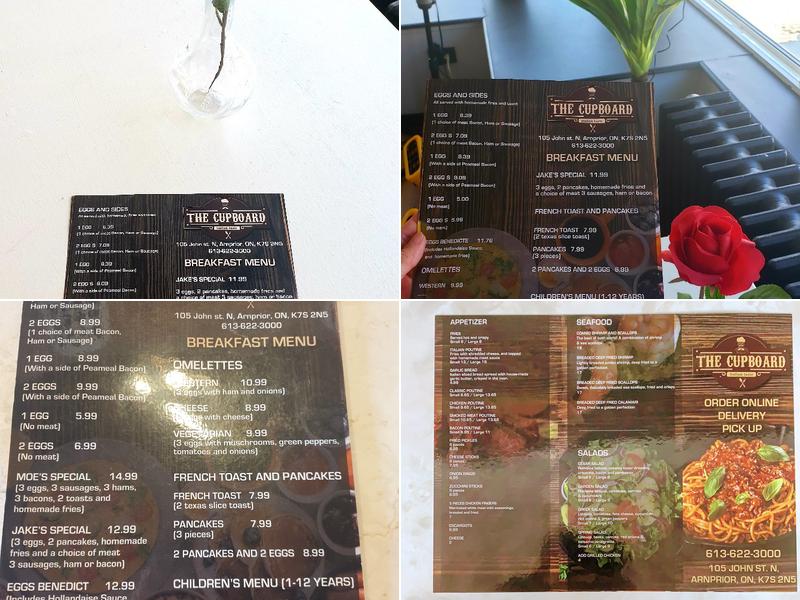 The Cupboard Menu