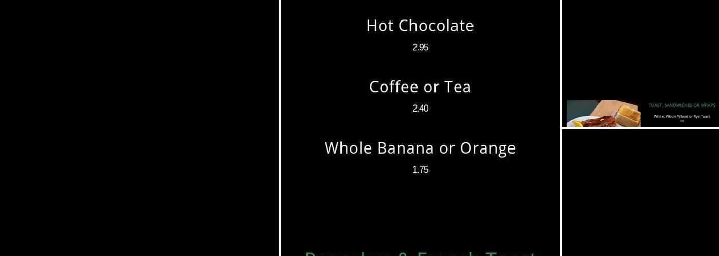 Jim's Restaurant Menu