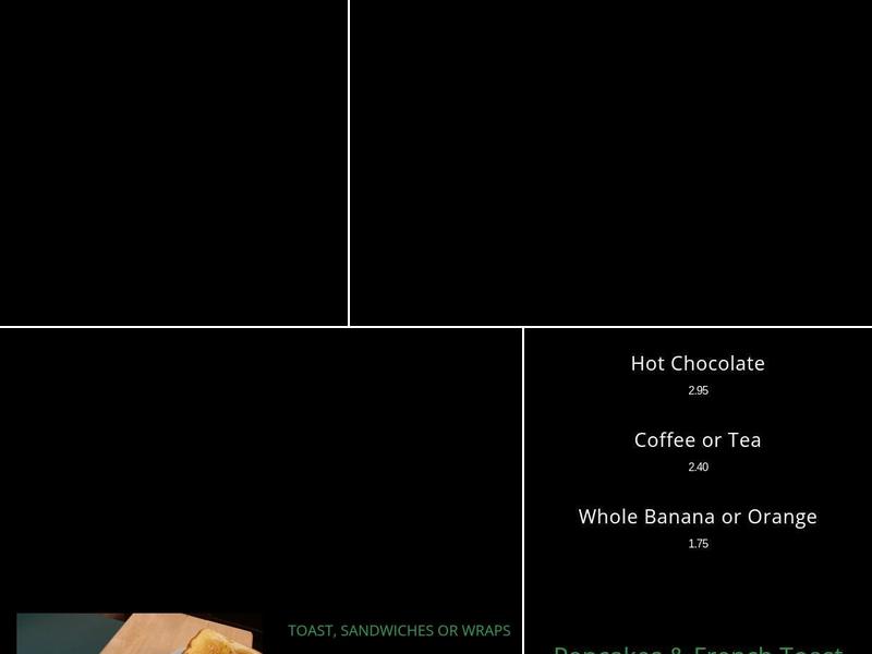 Jim's Restaurant Menu