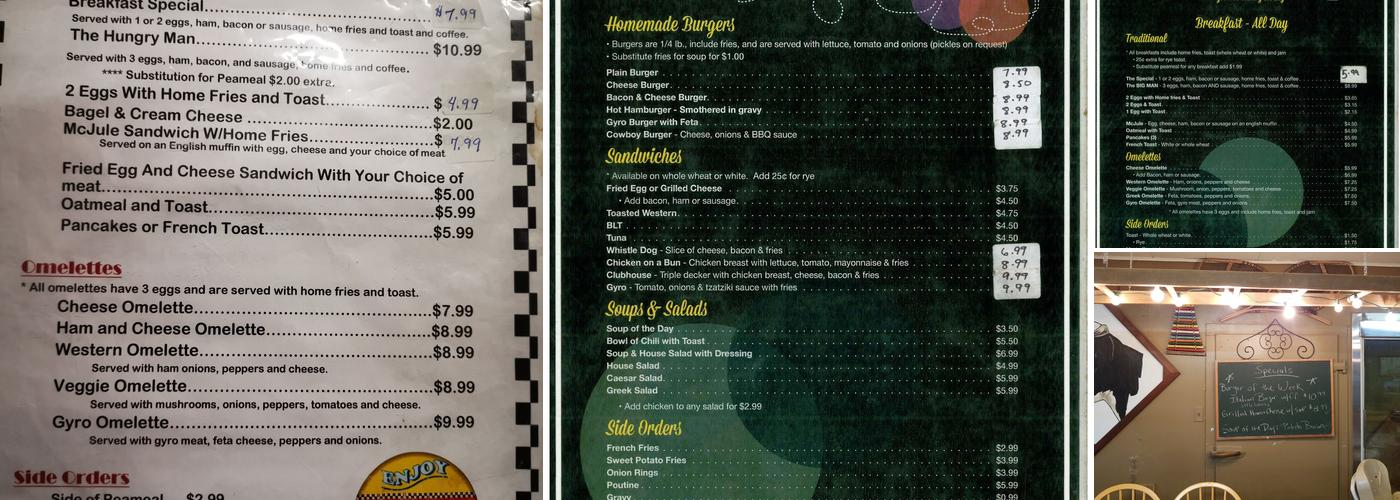 Jules Diner Menu