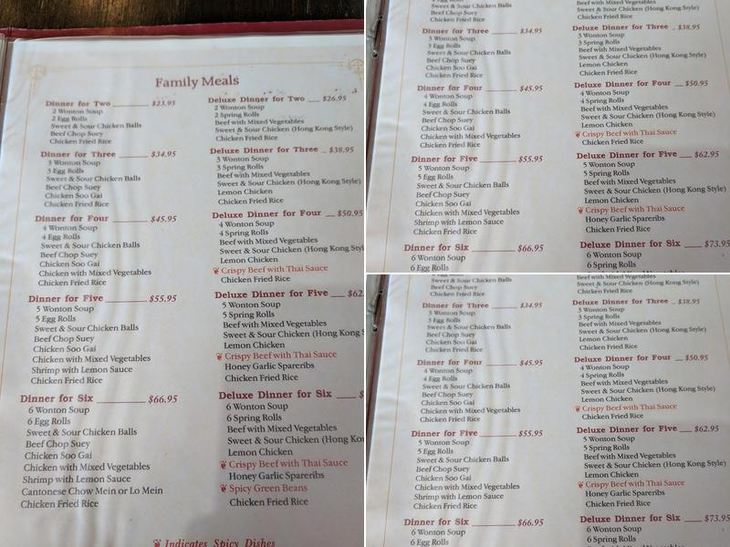 Blue Sky Garden Restaurant Menu