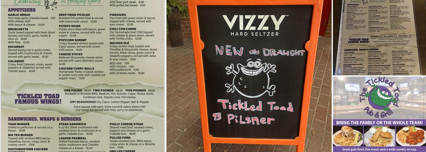 Tickled Toad Pub & Grill Menu