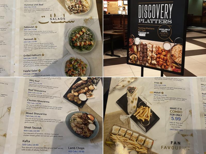 Paramount Middle Eastern Kitchen Menu