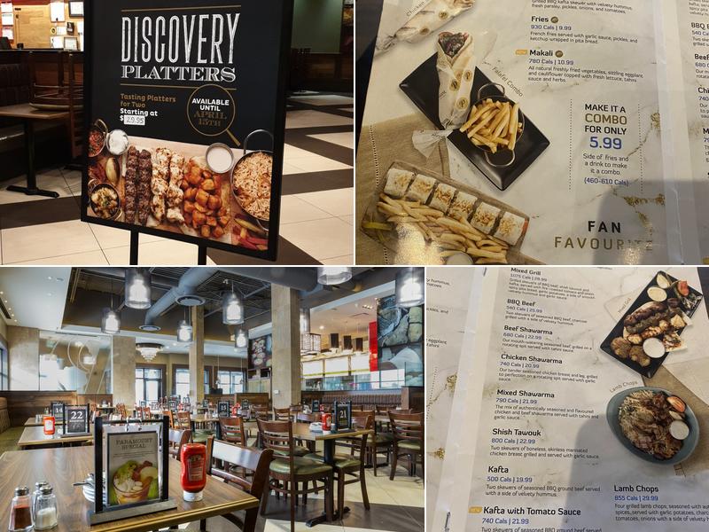 Paramount Middle Eastern Kitchen Menu