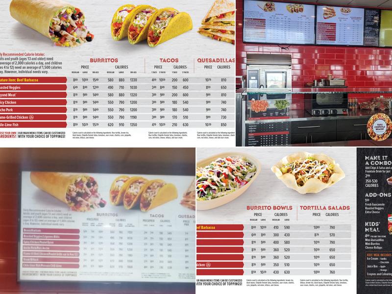 Quesada Burritos & Tacos Menu