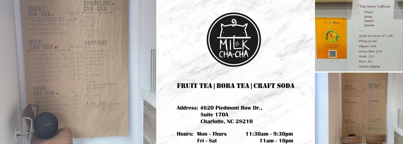Milk Cha-Cha Menu