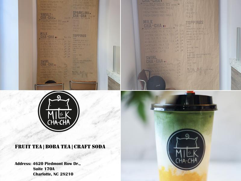 Milk Cha-Cha Menu