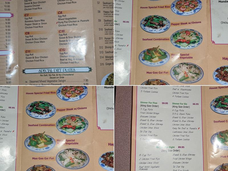 China Wok Buffet Menu