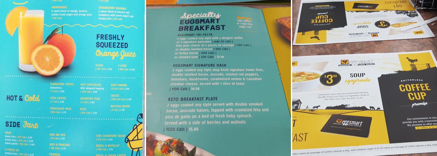Eggsmart Menu