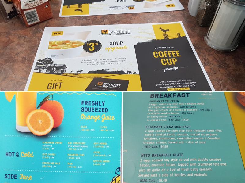 Eggsmart Menu