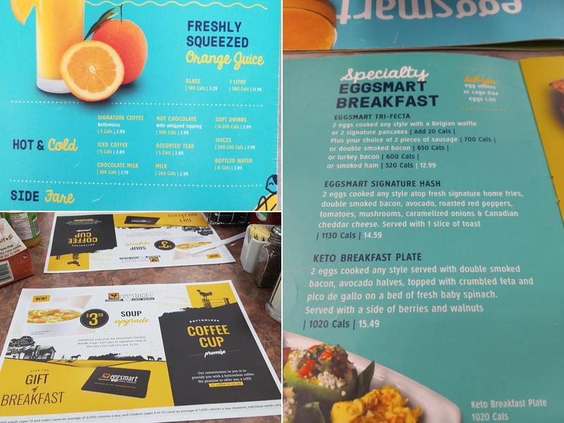 Eggsmart Menu
