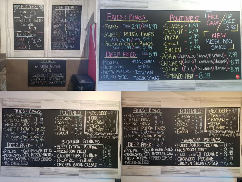 Dog-it Poutine Menu