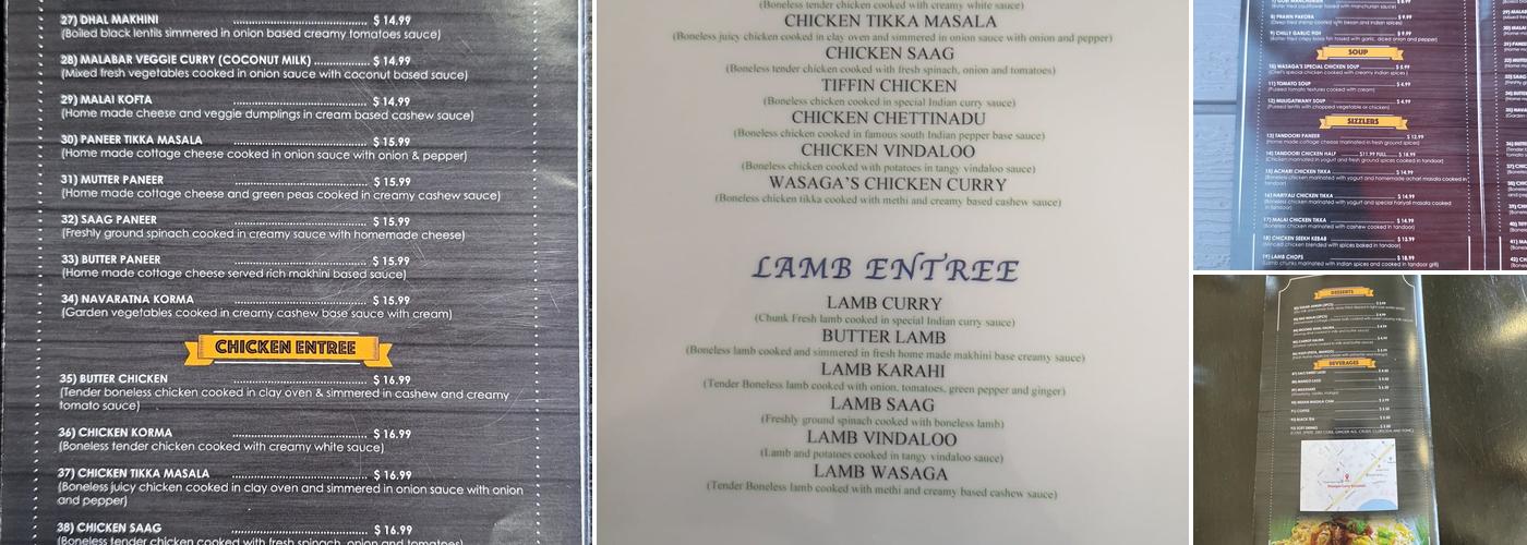 CURRY AND COCKTAIL Menu