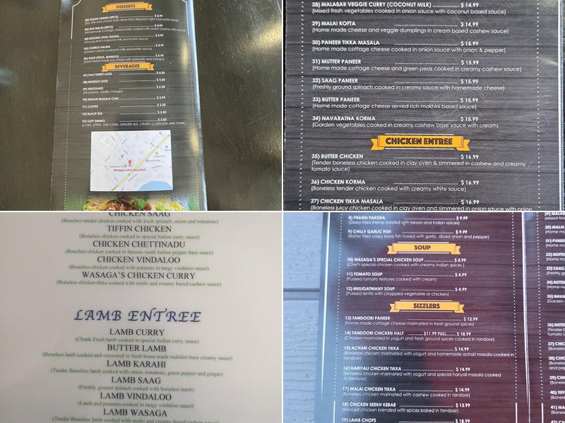 CURRY AND COCKTAIL Menu