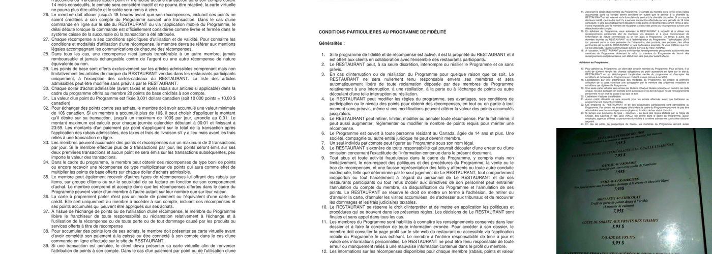 Batifol Bar & Grill Menu