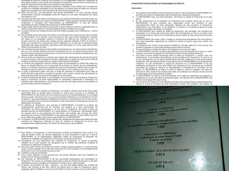 Batifol Bar & Grill Menu