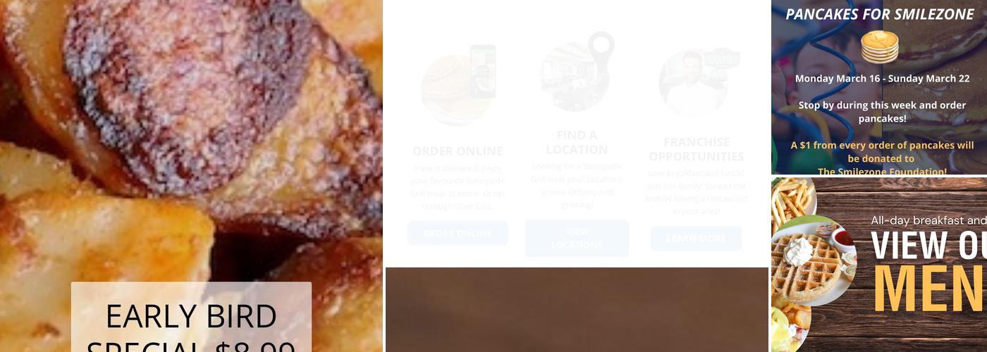 Sunnyside Grill Newmarket Menu