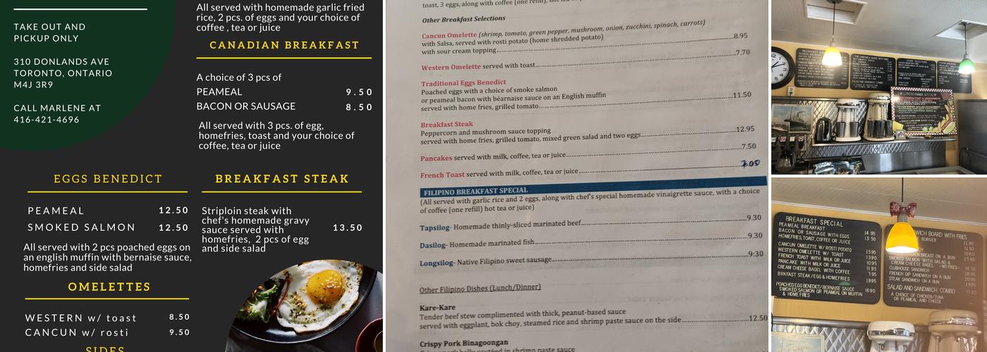 Ritz Restaurant Menu