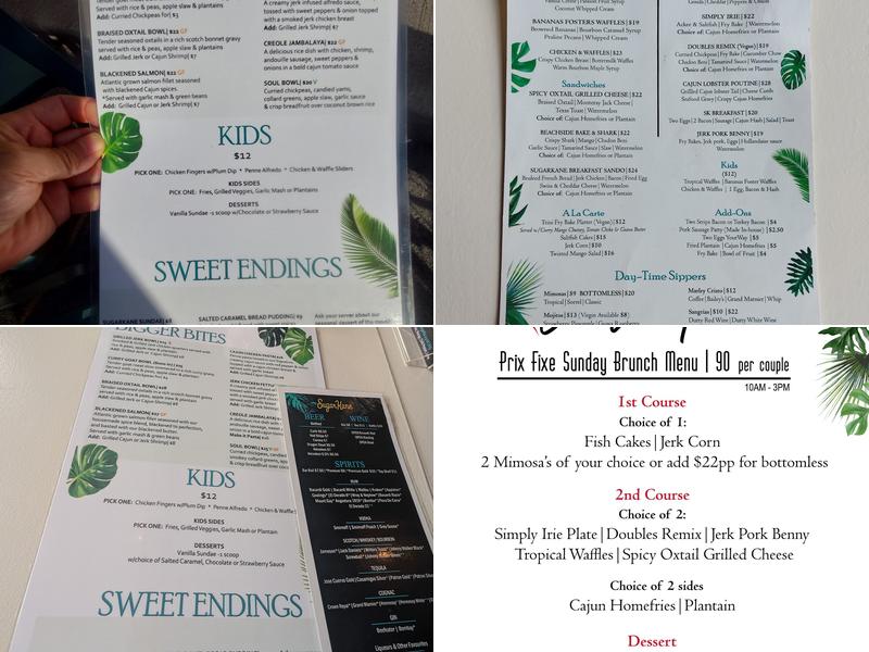 SugarKane Menu