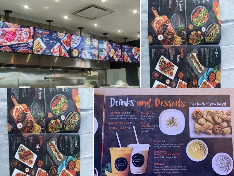 NAAN KABOB Menu