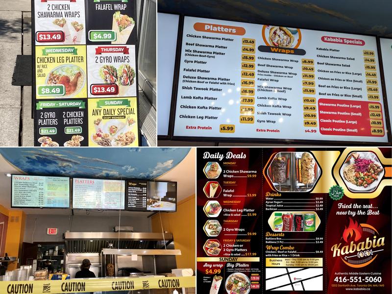 Kababia Menu