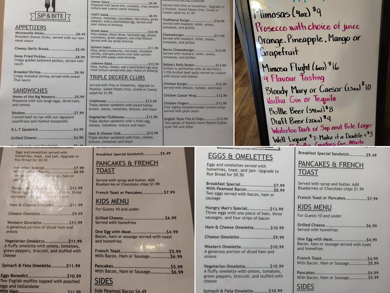 Sip 'N Bite Restaurant Menu