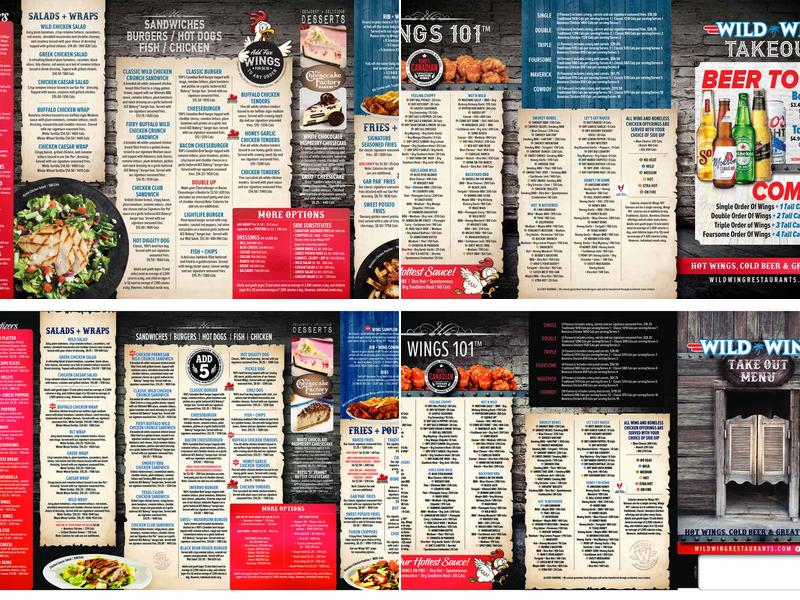 Wild Wing Menu
