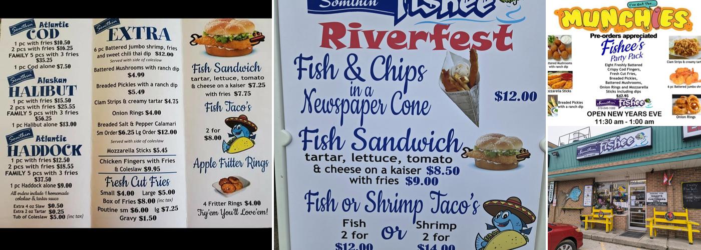 Somthin' Fishee Menu