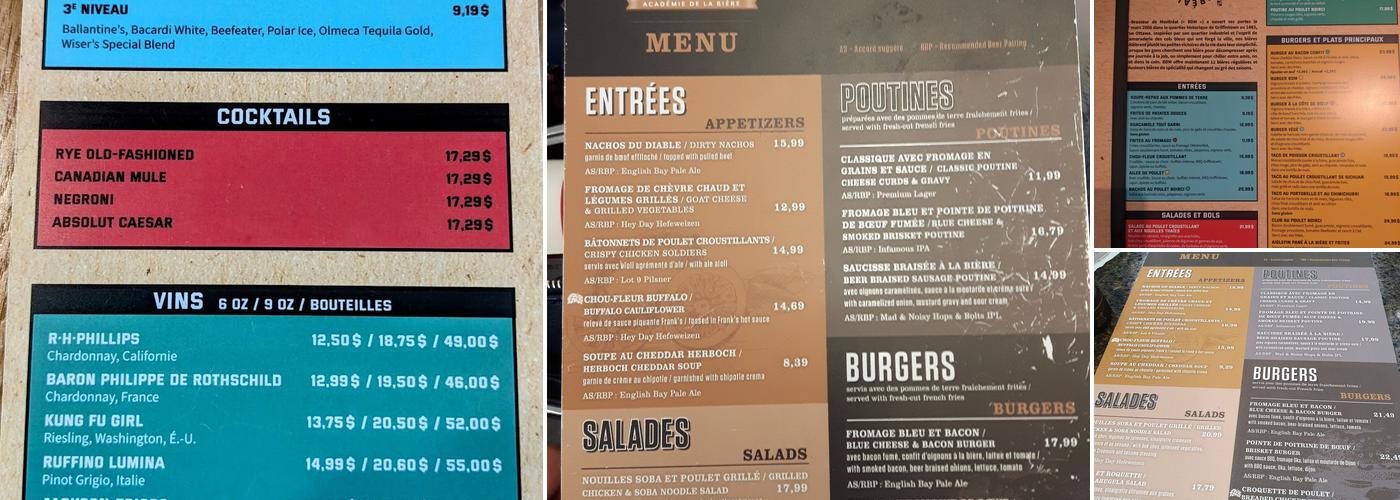 6 pints - Academy of Beer Menu