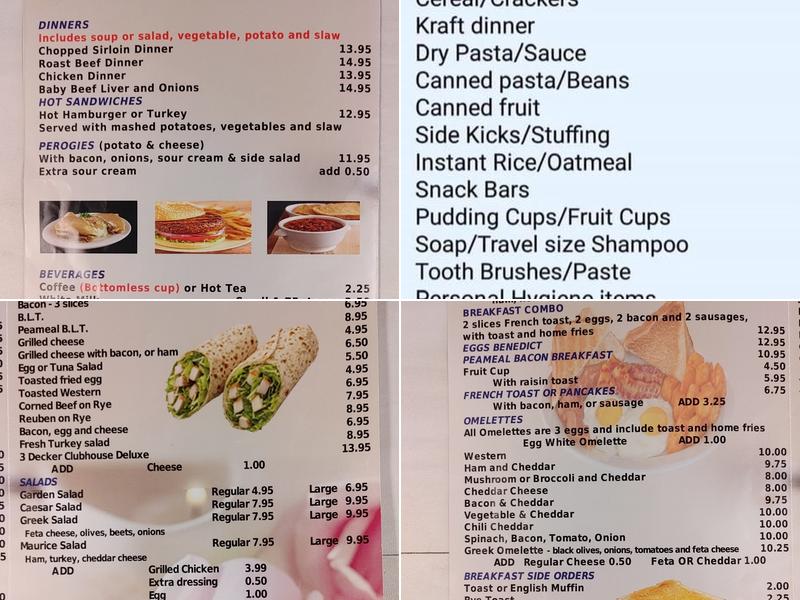 Rose's Kitchen Menu