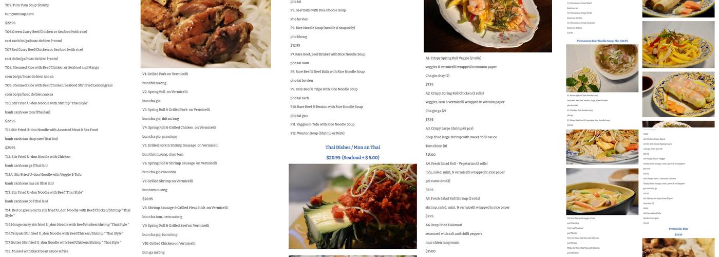 Pho Hut Menu
