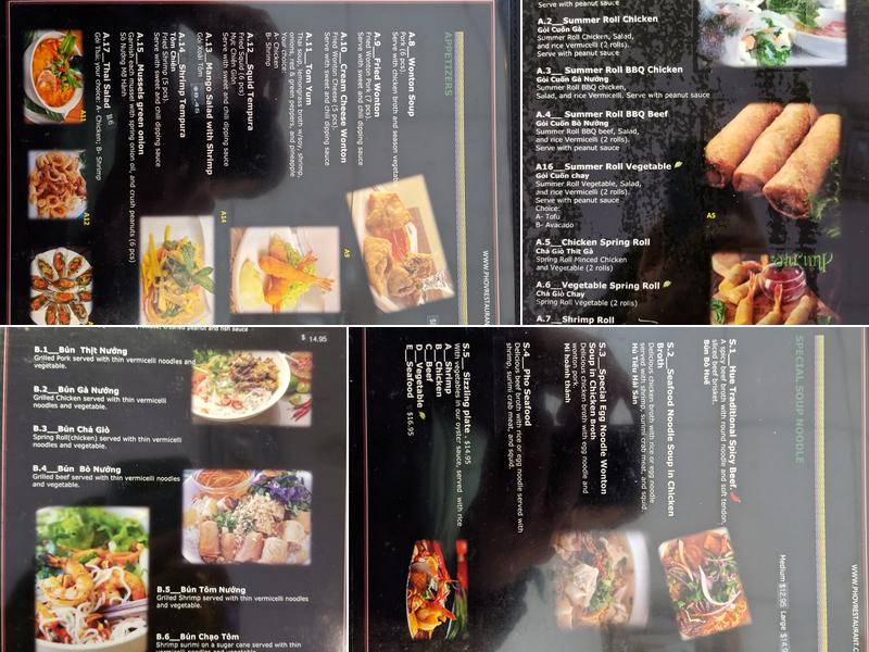 Pho V - Vietnamese Restaurant Menu