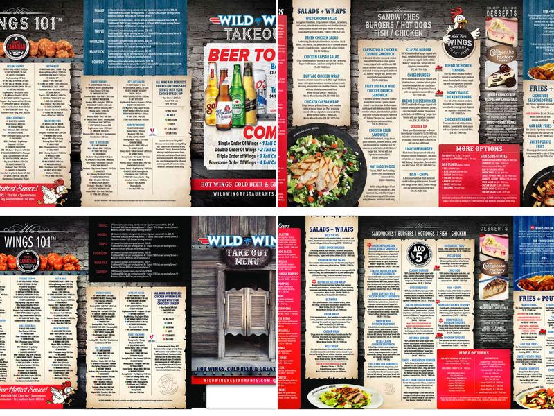 Wild Wing Menu