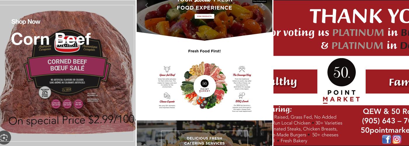 50 Point Market Menu