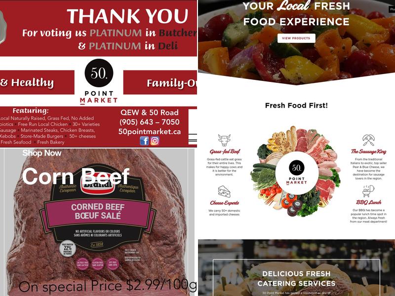 50 Point Market Menu