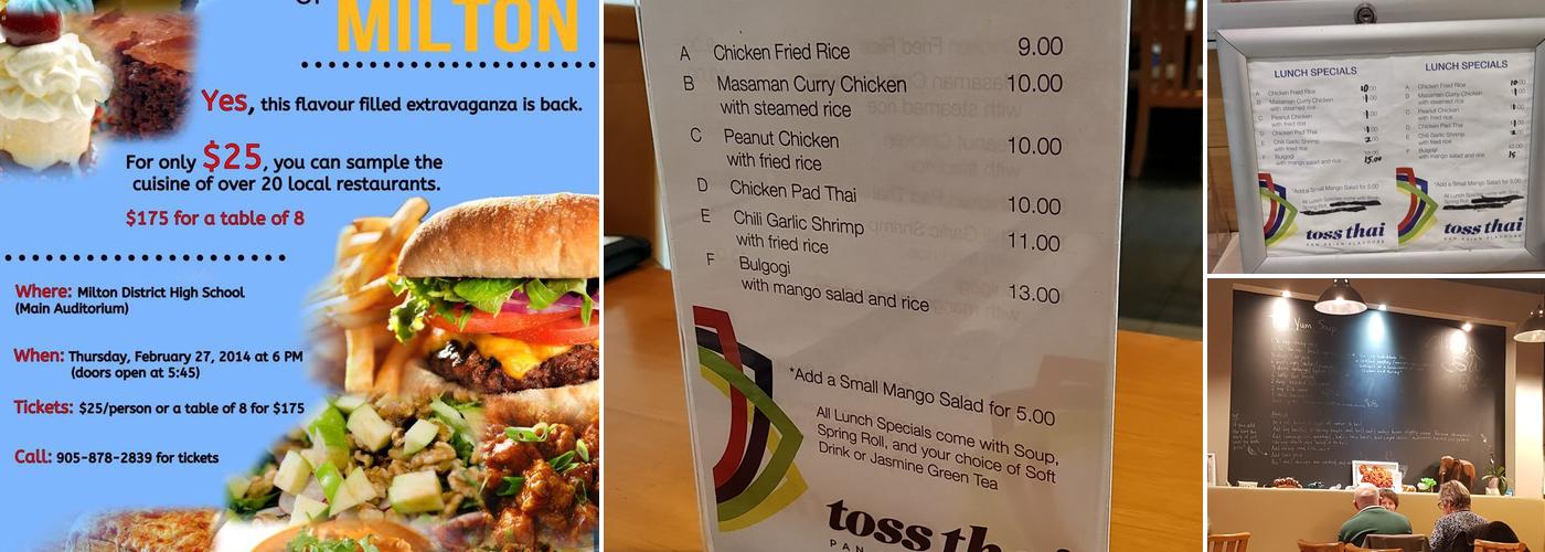 Toss Thai Menu