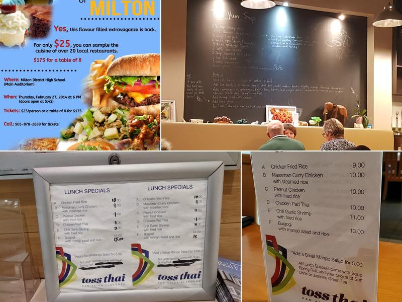Toss Thai Menu