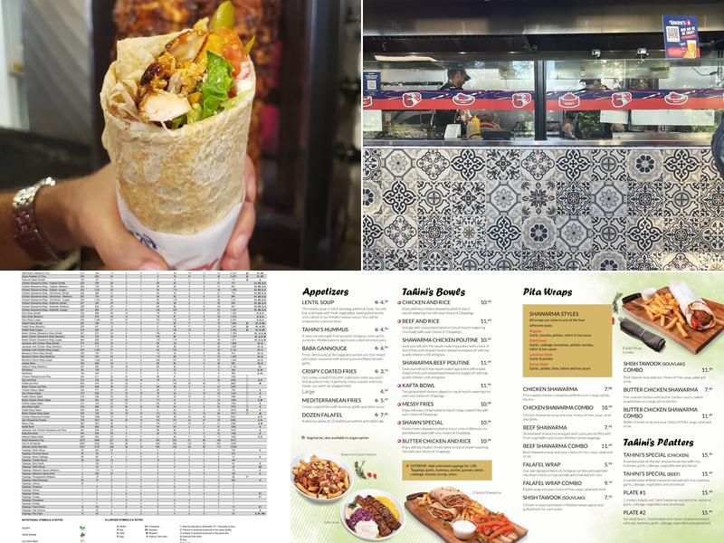Tahini's Menu