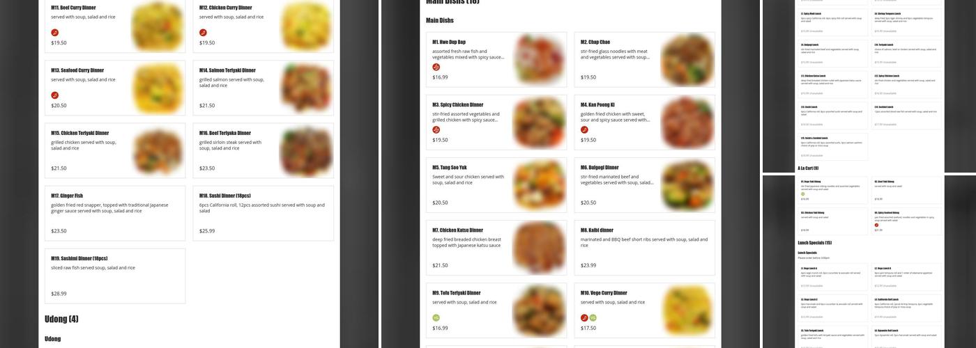 Sushi Won Menu
