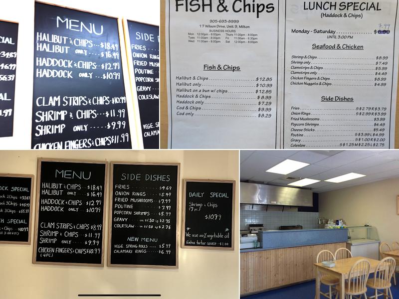 Milton Fish And Chips Menu