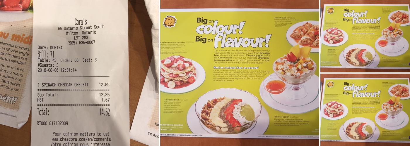 Cora Menu