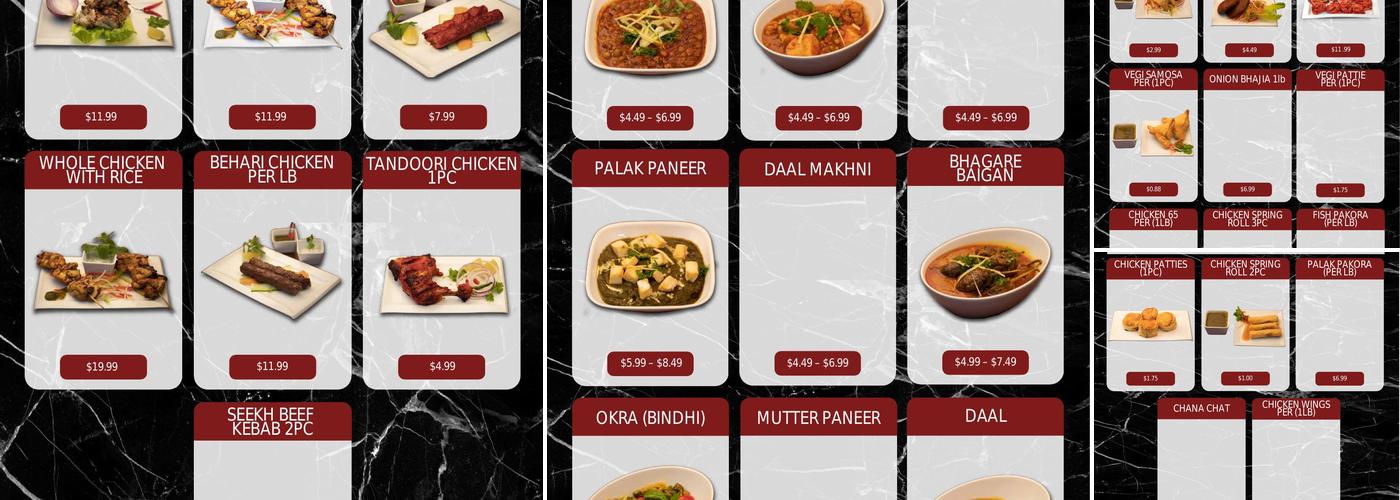 Silver Spoon Menu