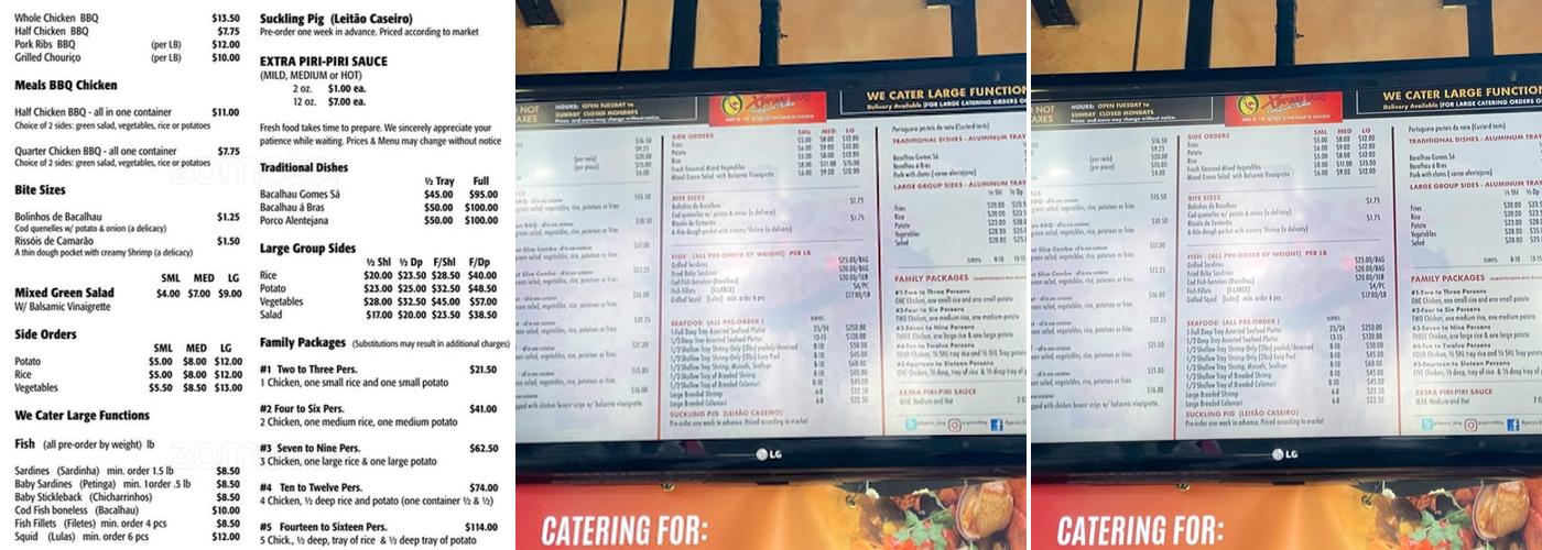Xpress BBQ Menu