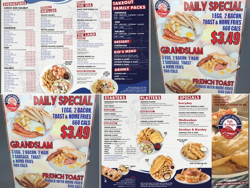 Halibut House Fish & Chips Menu