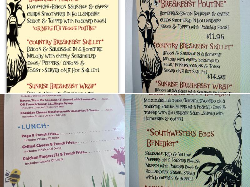Cafe Hideaway Menu