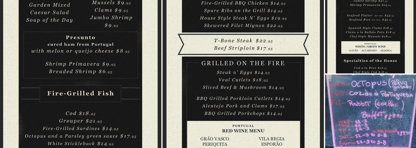 Nova Lisboa Menu