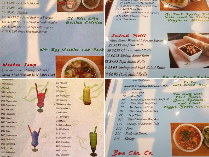 Pho Hoan Menu