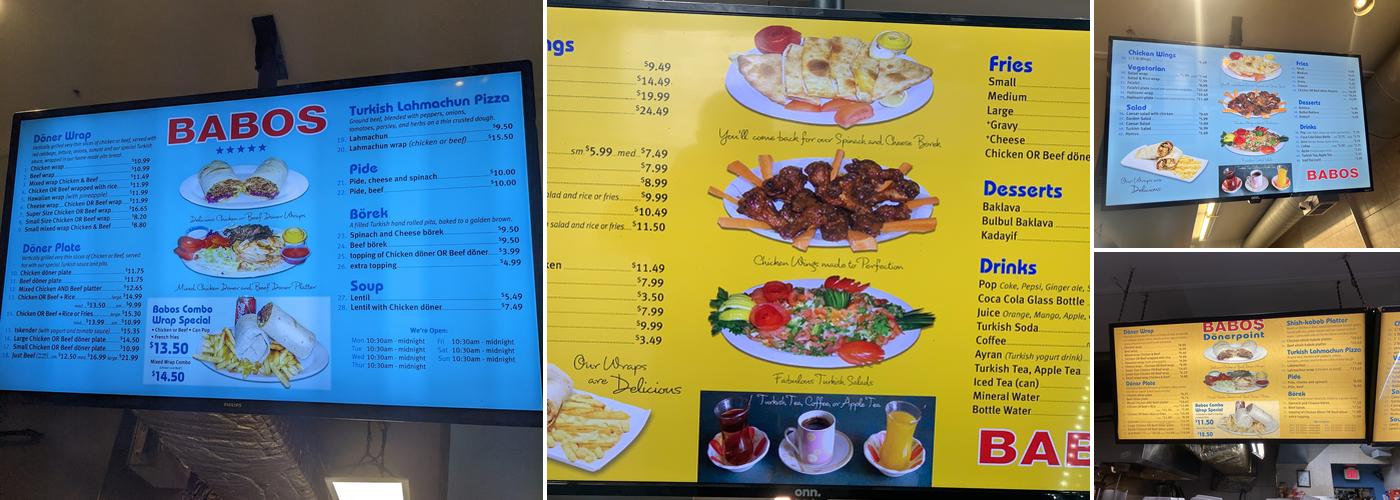 Babos Donerpoint Menu